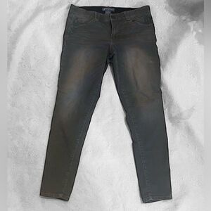 Democracy Gray Mid Rise Skinny Absolution Jean Womens 12 Ankle